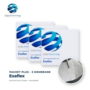 Exaflex, membrană resorbabilă - pachet PLUS 3