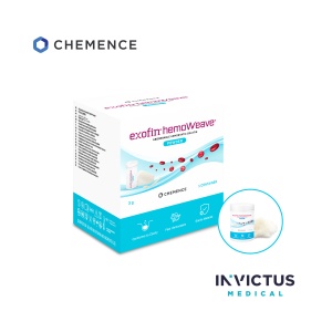 Exofin hemoWeave Pudră 3 g – Gelatină hemostatică absorbabilă | Chemence