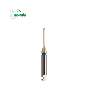 Freză sferică din carbură Acurata Rosenbohrer Blue Cut ZrN | Tijă RA ISO 204 | Ø 1,0–1,8 mm