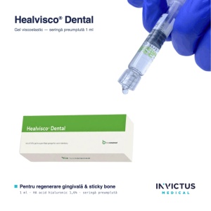 Healvisco Dental – Gel cu Acid Hialuronic pentru Vindecare, Implantologie și Regenerare (Sticky Bone & GBR) (Copy 1)