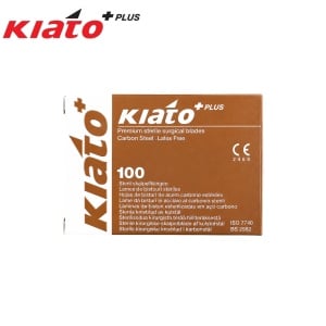 Lame chirurgicale KIATO Plus nr. 15C – sterile, oțel carbon (100 buc./cutie) - Img 2