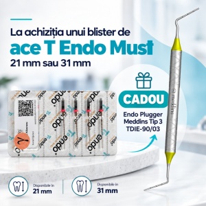 Pachet T-Endo Must 21 SAU 31 mm + Endo Plugger Meddins TDIE-90/03 CADOU