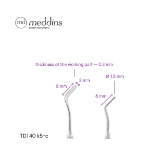 Spatulă de Modelare – Plugger (cilindric) Tip 5 – TDI 40 k5-c - Img 2