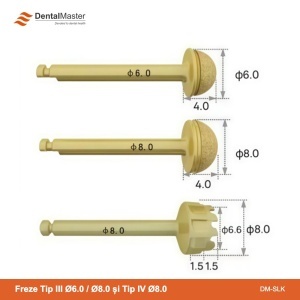 Freze S-Reamer Tip III Ø6.0 / Ø8.0 mm și Tip IV Ø8.0 mm pentru fereastra laterală