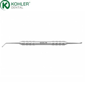 7286 - Elevator de papilă micro angulat 3,2 / 2,2 mm TriNovo KOHLER Dental, 17,5 cm