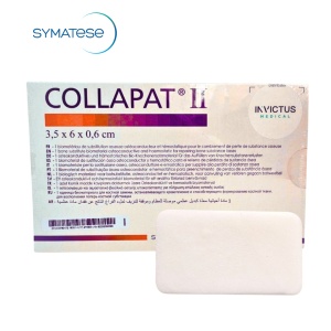 Collapat II 3.5 × 6 × 0.6 cm – Biomaterial osteoconductor pe bază de colagen și hidroxiapatită