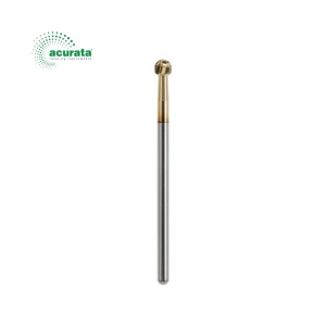 Freză chirurgicală sferică Acurata din carbură, cu acoperire ZrN, pentru piesă dreaptă HP, Ø 2.7 mm