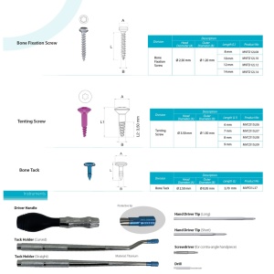 GBR KIT - All in One (TORX) - Set complet cu pini și șuruburi de osteosinteză - Img 5