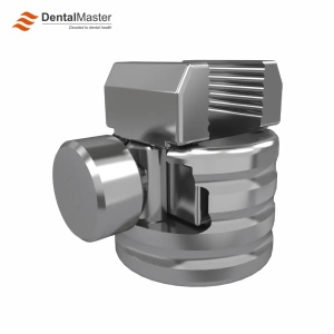 Menghină bloc osos DentalMaster cu fălci cu dinți și bază cilindrică