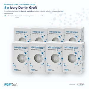 Pachet MASTER 8 × Ivory Dentin Graft în godeu