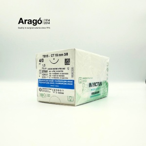 POLIPROPILENĂ ARAGO (BLUE) 4/0, 75cm, DS19, CUT. CU 12 FIRE DE SUTURĂ - Aragó - Img 3