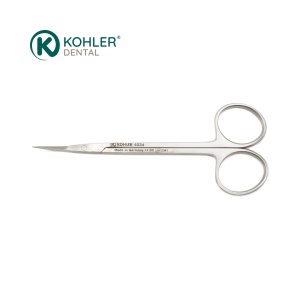 4034 - Foarfeca chirurgicala angulata pentru tesut si mucoasa IRIS SPEZIAL - 11 cm - KOHLER Dental - Img 1