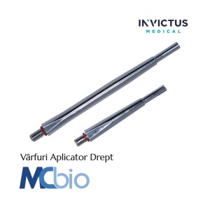 Aplicator Drept pentru Pini – vârf calibrat Regular / Long (fără mâner) – MC Bio Surgery
