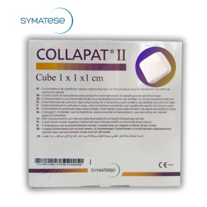 COLLAPAT II Symatese – Substitut Osos Bifazic cu Efect Hemostatic și Osteoconductiv, 1x1x1