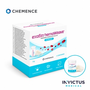 Exofin hemoWeave Pudră 3 g – Gelatină hemostatică absorbabilă | Chemence