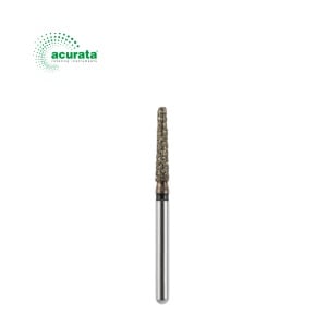 Freză diamantată conică cu vârf plat, granulație super-grosieră, diametru 1,6 mm - Acurata Black (forma 172)