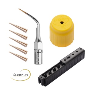 Kit Scorpion CLiP & Insert-i pentru KAVO PiezoLux / SonoSoft / Mectron – Anse Ultrasonice Premium pentru Igienă Profesională și Implanturi