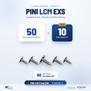 Pini de fixare MC Bio EXS 2,5 x 3 mm - 50 + 10 cadou - Img 2