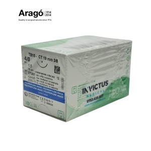 POLIPROPILENĂ ARAGO (BLUE) 4/0, 75cm, DS19, CUT. CU 12 FIRE DE SUTURĂ - Aragó