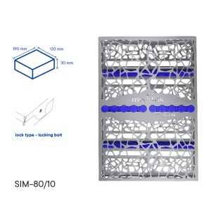 Tavă Sterilizare Instrumente Meddins SIM-80/10 – TYPE 4 (10 instrumente) - Img 2