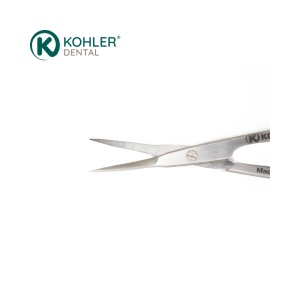 4034 - Foarfeca chirurgicala angulata pentru tesut si mucoasa IRIS SPEZIAL - 11 cm - KOHLER Dental - Img 2