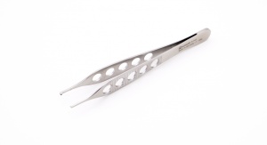 6140 – Pensă dreaptă Micro-Adson cu „cioc” (1x2 dinți), extra fină, 12 cm – KOHLER Dental - Img 2