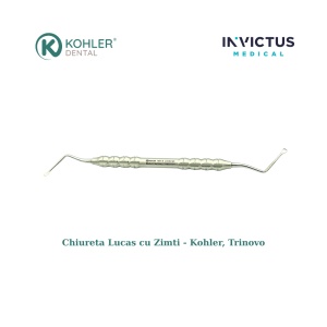 Chiuretă de Os Alveolară LUCAS cu zimți (Serrated) – KOHLER Dental TRINOVO – Debridare Osoasă Eficientă - Img 4