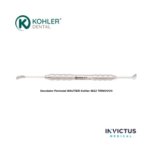 Decolator Periostal WAUTIER Kohler 6812 TRINOVO® – Instrument Chirurgie Parodontală și Implantologie din Oțel German și PEEK