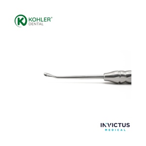 Elevator de Papilă / Decolator Periostal MICRO Dr. Jurczynski Kohler 7628 TRINOVO® – Instrument Microchirurgie din Oțel German - Img 3