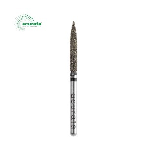 Freză diamantată Acurata Black, flacără (250), Ø 1,6 mm
