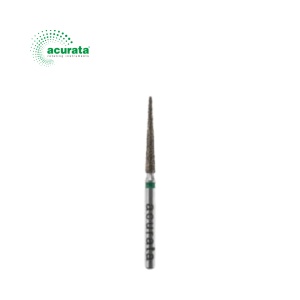 Freză diamantată conică cu vârf plat, granulație grosieră, diametru 1,2 mm - Acurata (forma 173)