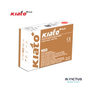 Lame Bisturiu KIATO Plus Model 12D – Oțel inoxidabil chirurgical, sterile, ambalare individuală