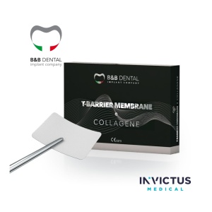 Membrană de colagen resorbabilă T-Barrier Collagen, 2 bucăți/cutie | B&B Dental