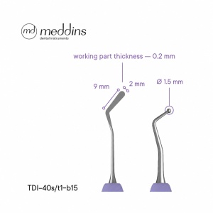 Spatulă–Plugger Tip 8 cu Mâner din Silicon – TDI-40s/t1-b15 - Img 2