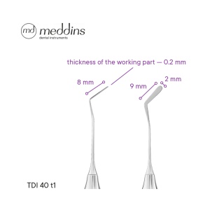Spatulă Subțire pentru Restaurare Tip 1 – TDI 40 t1 - Img 2