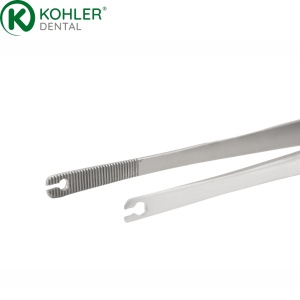 7254 - Pensă pentru fire de sutură Corn dreaptă KOHLER Dental, 15 cm - Img 2
