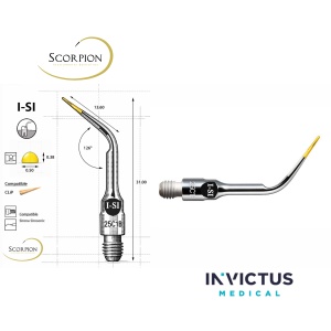 Anse de detartraj, I-SI, Scorpion pentru Sirona SiroSonic – Compatibile cu capacele PEEK CLiP