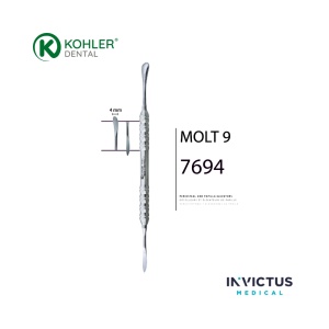 Decolator Periostal Kohler 7694 TRINOVO® – Instrument Chirurgie Orală și Implantologie din Oțel German - Img 4
