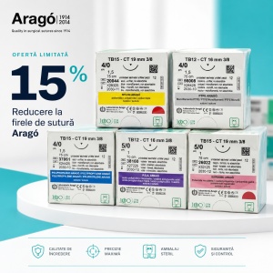 Fire de Sutură ARAGO – Gamă Completă (Resorbabile & Neresorbabile) | Promoția Lunii August: 15% Reducere