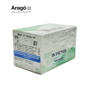 POLIPROPILENĂ ARAGO (BLUE) 6/0, 75cm, DS12, CUT. CU 12 FIRE DE SUTURĂ - Aragó