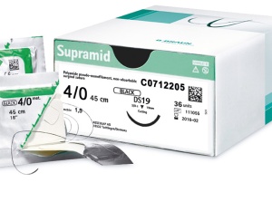 SUPRAMID BLACK 4/0 (1.5) LUNGIME FIR 45 CM, DS19, AC DE 3/8 - BRAUN - Img 4