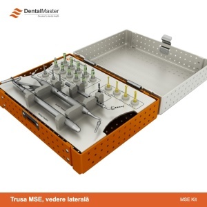 Trusa MSE Internal Sinus Lift Kit deschisă, vedere laterală