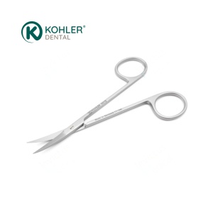 4019 - Foarfece chirurgicala angulata pentru tesut si mucoasa IRIS, 18 mm - 11,5 cm - KOHLER Dental - Img 3