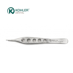 6139 – Pensă Micro-Adson dreaptă, zimțată, extra fină, pentru țesut – KOHLER Dental - Img 1