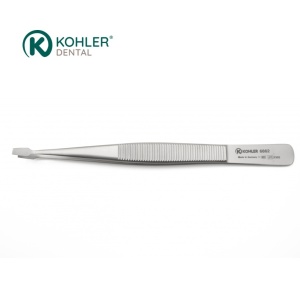 6862 – Pensă pentru poziționarea membranei, 14 cm, 3 × 6 mm – KOHLER Dental - Img 1