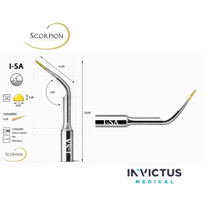 Anse de detartraj i-SA Scorpion pentru Acteon-Satelec / NSK Varios / DTE – Compatibile cu capacele PEEK CLiP