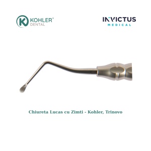 Chiuretă de Os Alveolară LUCAS cu zimți (Serrated) – KOHLER Dental TRINOVO – Debridare Osoasă Eficientă - Img 3
