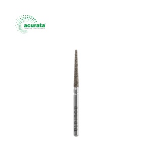 Freză diamantată, con rotund, granulație verde, diametru 1.4mm - Img 1