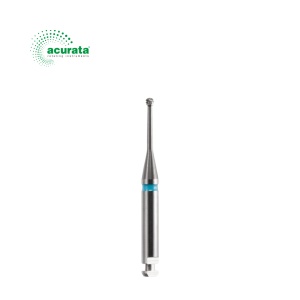 Freză sferică din carbură Acurata Blue Line Slim Neck | Gât subțire | Contraunghi RA ISO 204 | Ø 1,0–2,3 mm | 7 variante