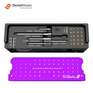 Kit Șuruburi Osoase Ø1,3 mm - Instrumentar pentru Fixare Osoasă GBR (1.3 mm Bone Screw System) - Dental Master - Img 3
